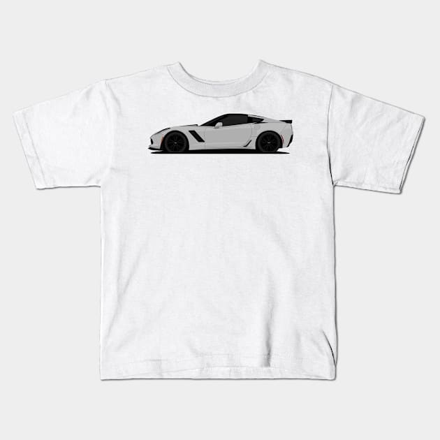 Z06 GREY Kids T-Shirt by VENZ0LIC